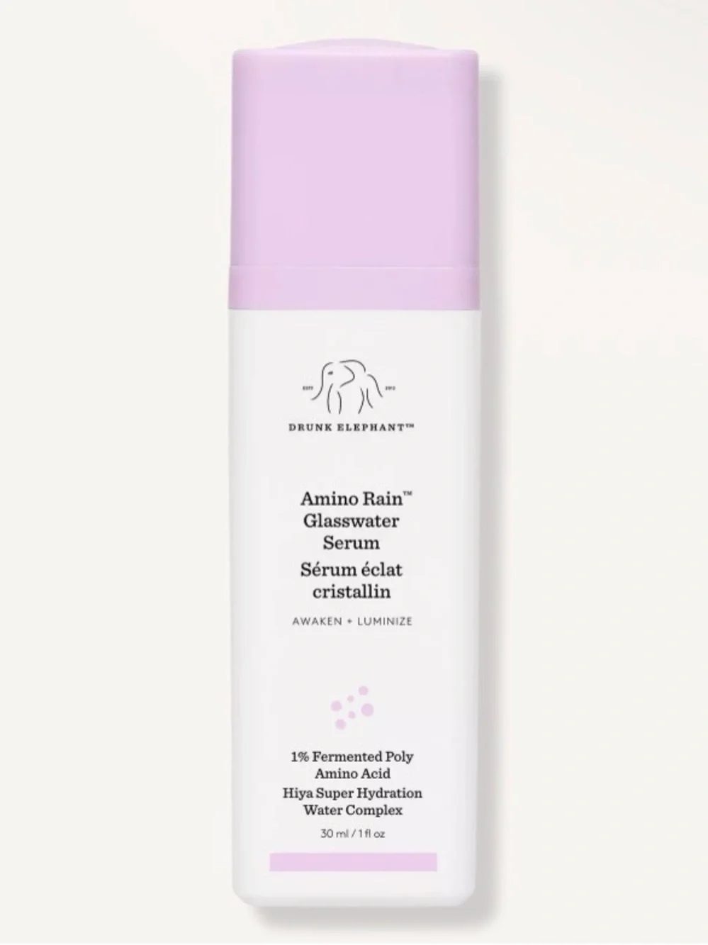 Drunk Elephant Amino Rain Glasswater Serum 30ml BRAND NEW IN BOX $60